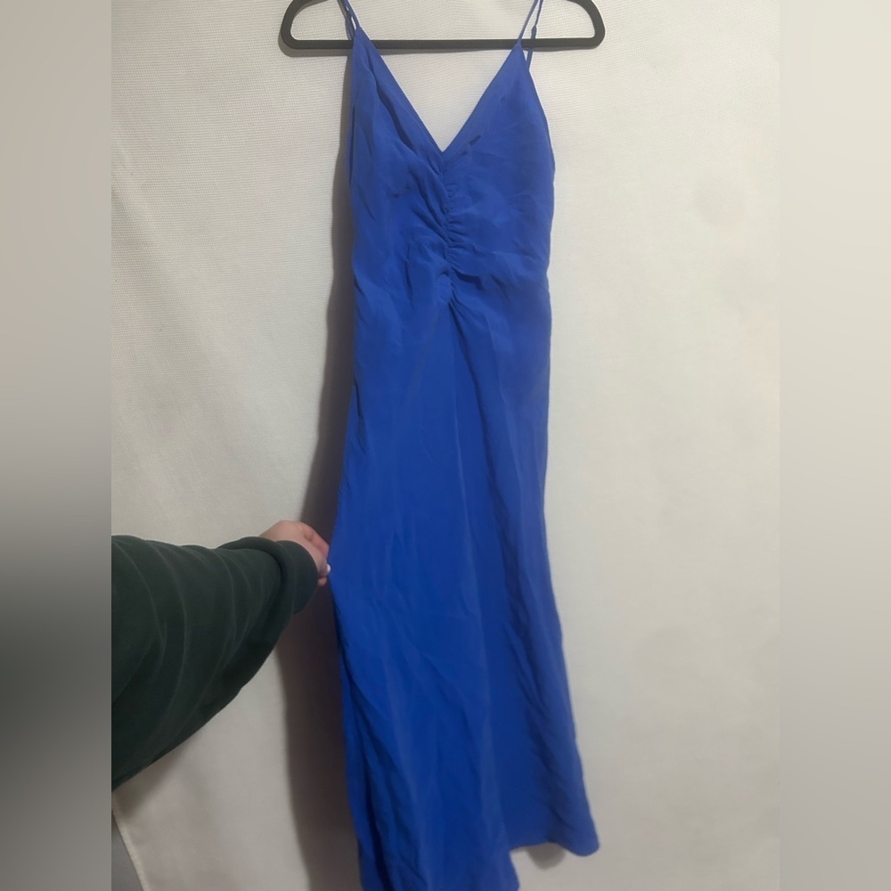 Zara gorgeous blue midi dress